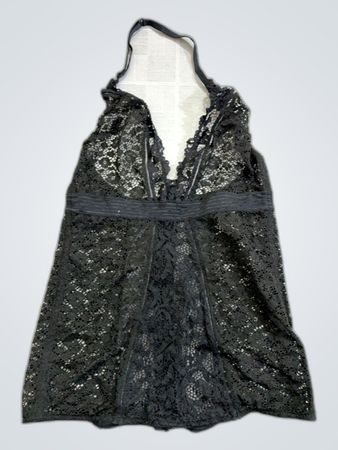 Victoria's Secret Black Lace Chemise