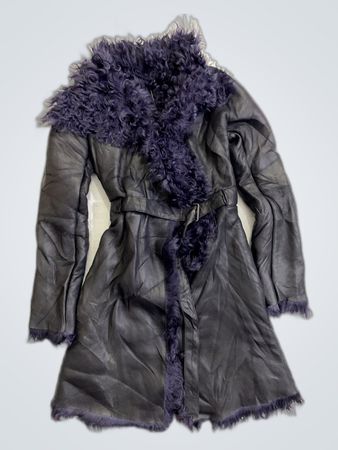 Ittierre Fur-Trimmed Leather Coat
