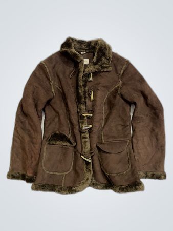 Vivienne Westwood Brown Suede Fur Trim Jacket