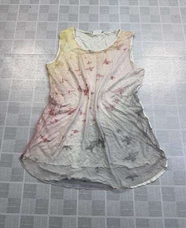 Designers Butterfly Print Sleeveless Tank Top