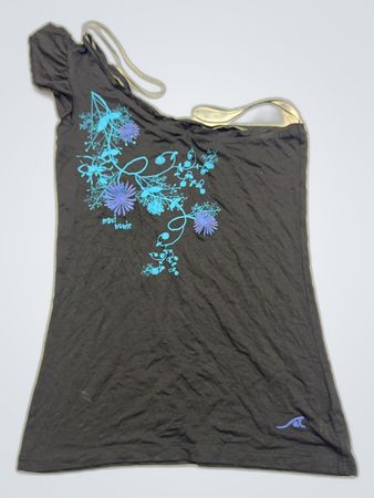 Maui Wowee Printed One-Shoulder Camisole Top