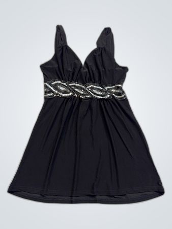 Debenhams Just Less Black Sequined Mini Dress