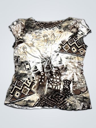 Printed Sleeveless Blouse