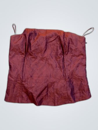 amitie Red Satin Top