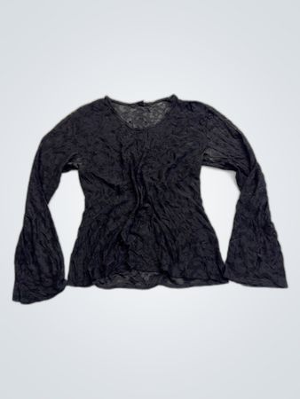 Black Long-Sleeve Top