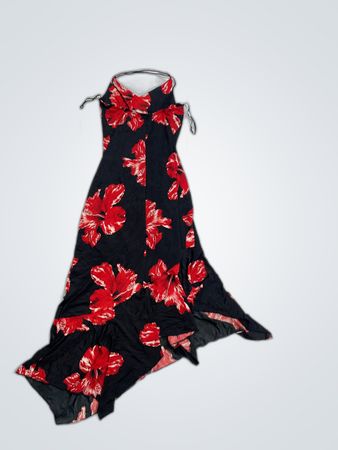 Floral Halter Neck Dress