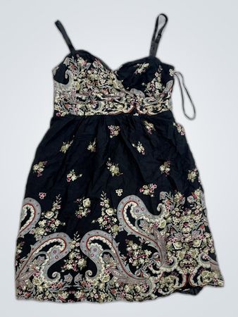 Printed Wrap Mini Dress