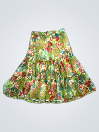 Floral Ruffled Skirt
