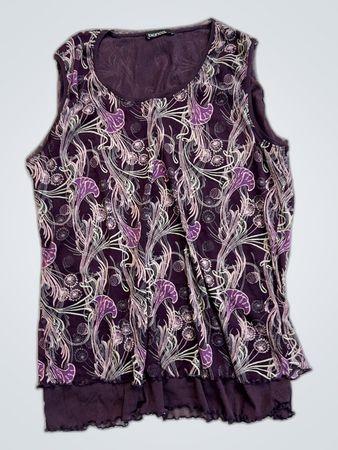 Bianca Printed Sleeveless Blouse