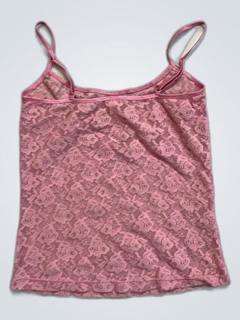 Pink Lace Camisole Top