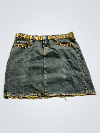 Levi's Embellished Denim Mini Skirt