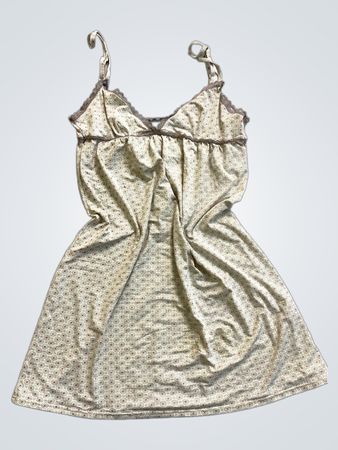 Elian Cream Lace-Trim Slip Dress