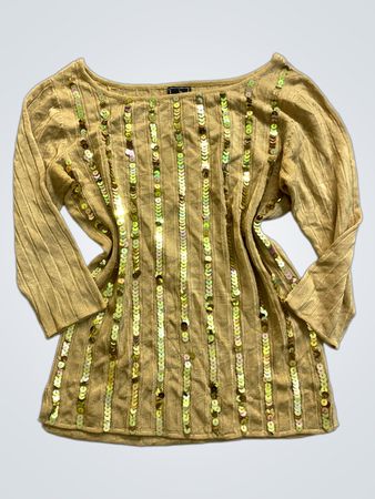 Gold Sequin Top