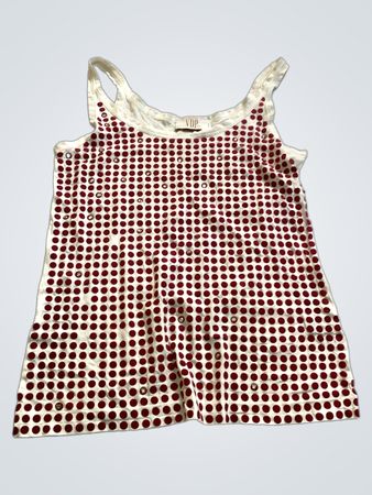 Red and White Polka Dot Romper