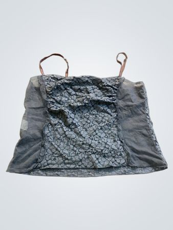 Gray Floral Pattern Camisole