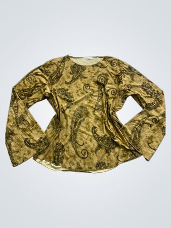 ovlesse Long-Sleeve Paisley Top