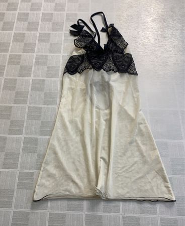 White Lace Trim Nightgown