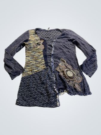 Love Me Blue Long-Sleeve Top