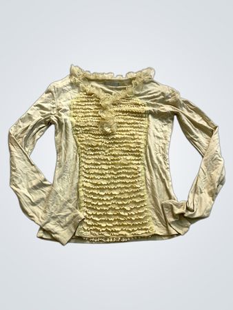 Moda Tules Long Sleeve Ruffled Top