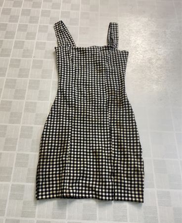 H&M Divided Black and White Gingham Dress