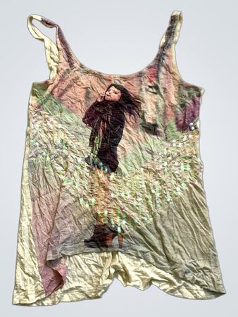 Bershka Graphic Print Cami Top