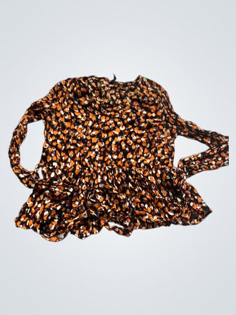 Blouse with Animal Print Pattern