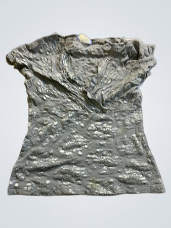 Gray Short Sleeve Top
