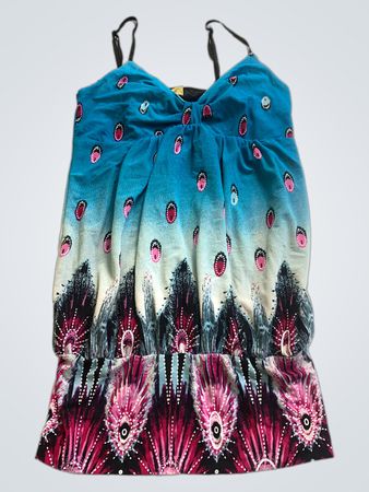 Charbell Blue Printed Tank Top