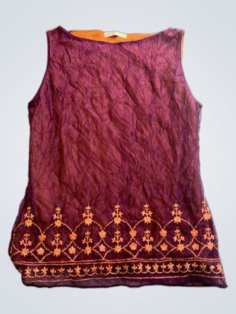 Imagination Purple Sleeveless Top
