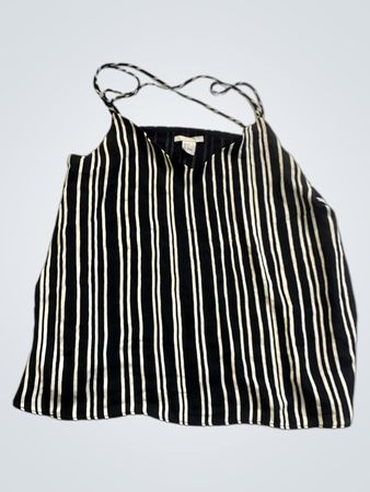H&M Black and White Striped Top