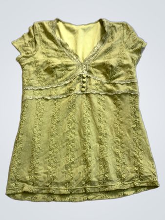 Green Lace Top