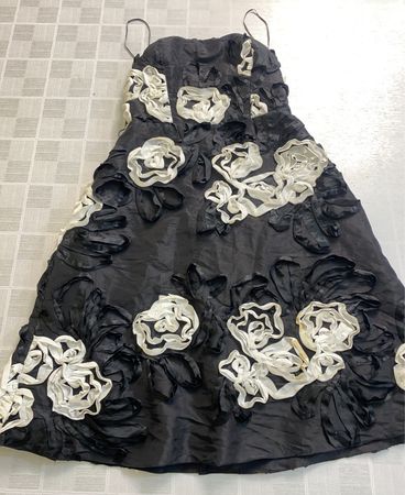 Black and White Floral Dress