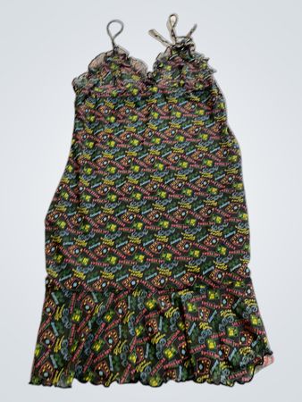 Multicolored Patterned Dress