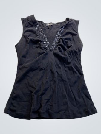 oviesse lady black sleeveless top