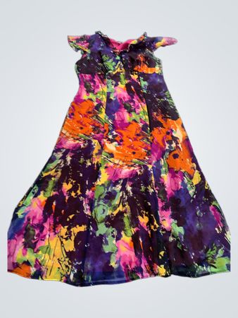 Per Una Multicolor Abstract Print Maxi Dress