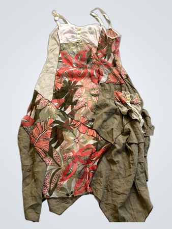 Unbranded Patchwork Floral Midi Dress