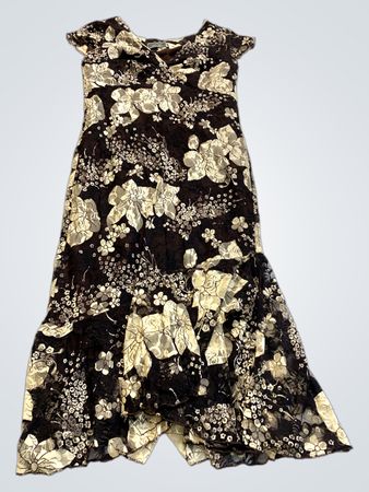 Laura Gutti Floral Lace Midi Dress