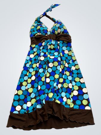 Speckles Blue Polka Dot Dress