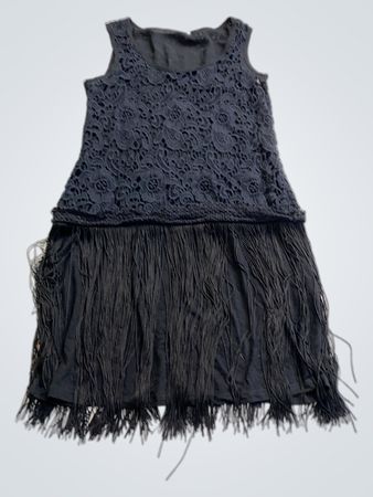 intimissim Black Lace Fringe Dress