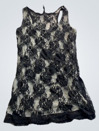Black Lace Sheer Tank Top