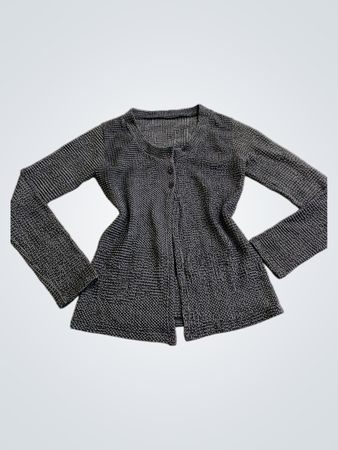 Gray Knit Cardigan
