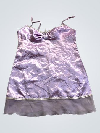Purple Satin Chemise