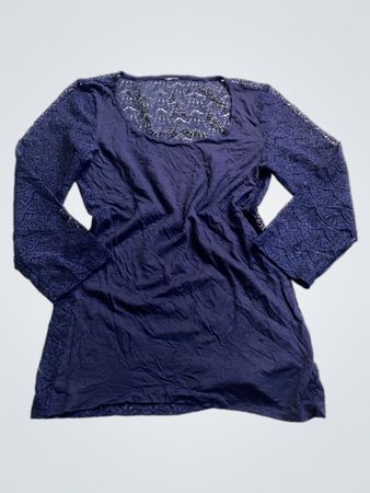 Blue Long-Sleeve Top