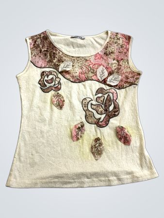 danza Floral Sleeveless Top