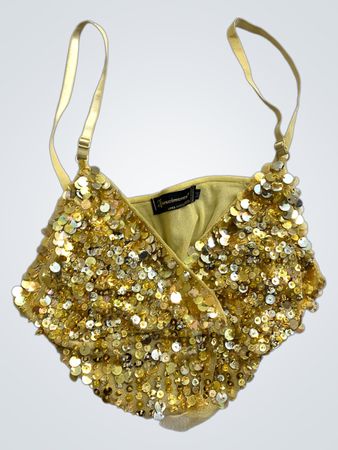 Rinascente Gold Sequin Bralette