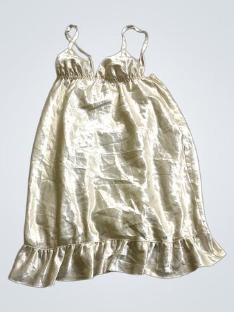 La Senza Cream Satin Slip Dress