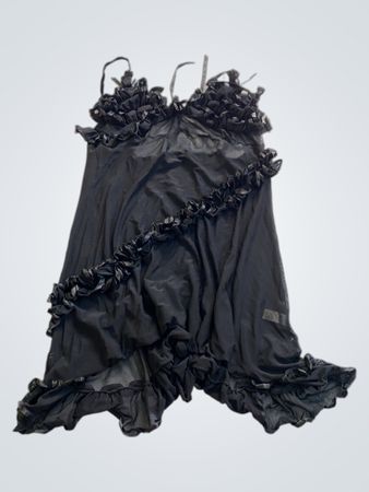 Black Ruffled Dress