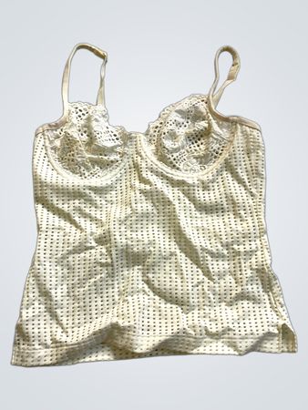Cream-colored Crochet Top