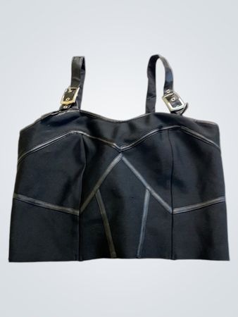 Black Leather Bustier