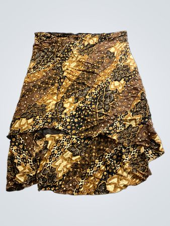 Brown Floral Skirt
